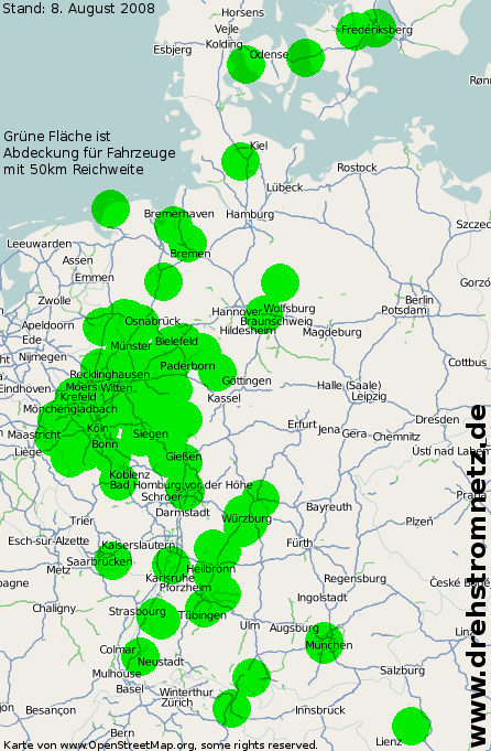 Reichweitenkarte